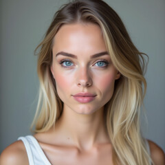 Obraz premium portrait of a blue-eyed woman