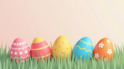 colorful easter eggs often used vector graphic digital design