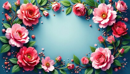 Floral wreath with intricate swirls and curls , natural motifs, ornate details, foliage