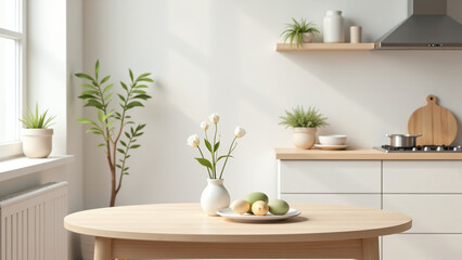 simple easter decor kitchen table makes charming small space feel festive decorative