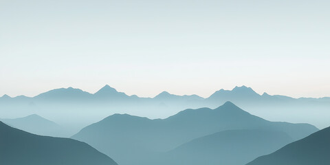 Obraz premium panoramic mountain landscape 