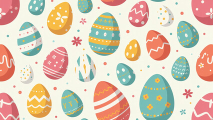 vibrant easter eggs create beautiful seamless colorful pattern design various crafts