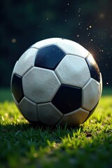 Fototapeta premium Football with soccer ball merged into a single entity , soccer, football, athletic gear