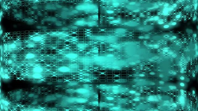 Cybernetic Cascade: Electric Blue Data Streams in a Seamless Techno Flow.