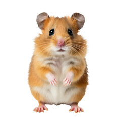 Adorable Hamster on Transparent Background