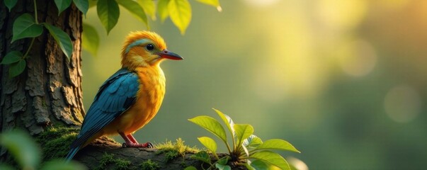 Fowl figure with trendy shades sits on tree branch, cool turkey wearing sunglasses, vibrant colors, outdoor scene