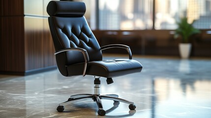 Office chair transforming from traditional to modern design, symbolizing workplace adaptation, no people