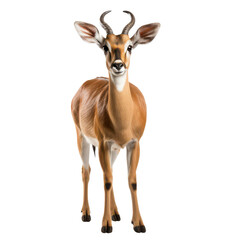 Naklejka premium Majestic Impala Antelope on Transparent Background