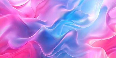 Fototapeta premium Colorful abstract background with pink and blue waves fabric