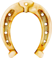 watercolor horseshoe © Je