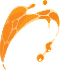 Fruit juice splash liquid motion