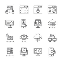 A set of icons for computer security