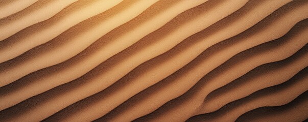 Sand dunes with flowing patterns and warm tones.