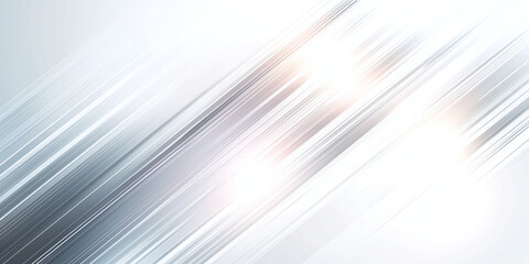 Abstract white banner background with dynamic diagonal lines and soft light effects, creating modern and clean aesthetic. Ideal for digital design and presentations