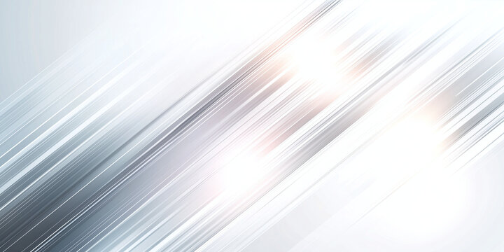 Abstract white banner background with dynamic diagonal lines and soft light effects, creating modern and clean aesthetic. Ideal for digital design and presentations