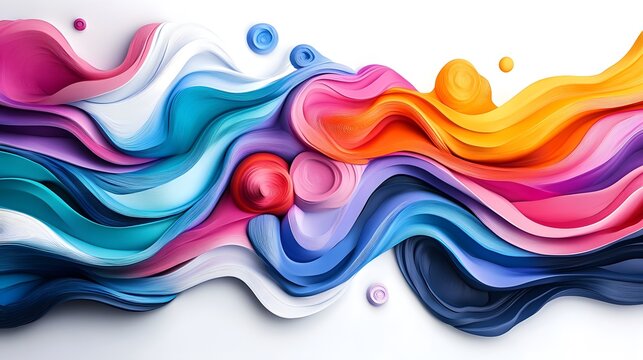 3d Graffiti art, featuring vibrant colors and colorful aesthetic waves