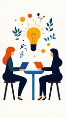 Franchise Growth & Brand Expansion Two women collaborating on creative ideas.