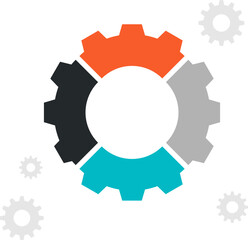 workflow flat vector infographic concept