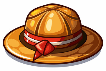 vector of  Brown French hat