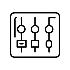 control measures icon, control measures line art - simple line art of control measures, perfect for control measures logos and icons