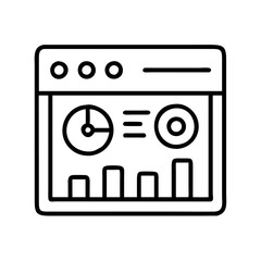 controls dashboard icon, controls dashboard line art - simple line art of controls dashboard, perfect for controls dashboard logos and icons