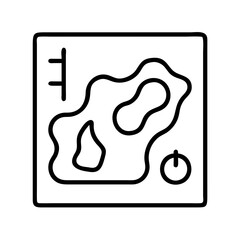 heatmap icon, heatmap line art - simple line art of heatmap, perfect for heatmap logos and icons