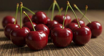 Fresh Cherries Close-Up