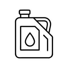 engine oil icon, engine oil line art - simple line art of engine oil, perfect for engine oil logos and icons