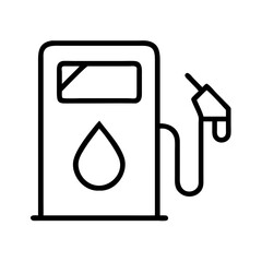 fuel icon, fuel line art - simple line art of fuel, perfect for fuel logos and icons