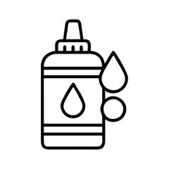lubricants icon, lubricants line art - simple line art of lubricants, perfect for lubricants logos and icons