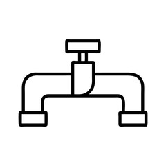 pipeline icon, pipeline line art - simple line art of pipeline, perfect for pipeline logos and icons