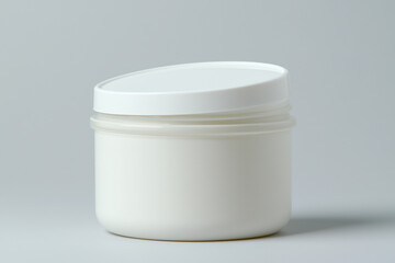 Universal soft-touch jar for cosmetic products featuring clean design and versatile application suitable for various forms of beauty and skincare