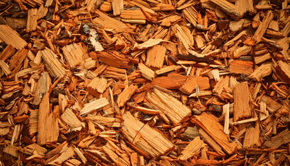 The texture of surface and bottom layers in wood chips a detailed analysis of natural materials in outdoor environments from a close-up perspective
