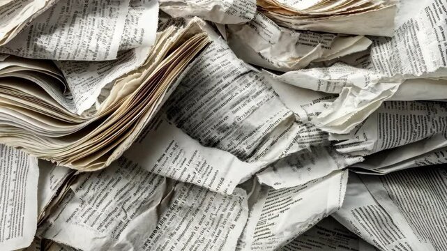 stack of newspapers