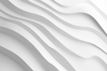 Abstract white wavy lines creating a smooth and elegant pattern