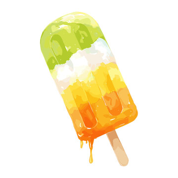 recommend clip art: Popsicle illustration watercolor colorful vector