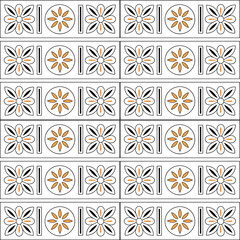 Modern stylish texture. Repeating abstract background. Vector monochrome seamless pattern.