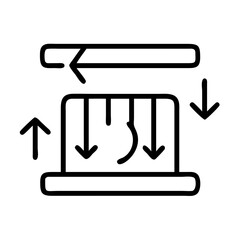 heat recovery system icon, heat recovery system line art - simple line art of heat recovery system, perfect for heat recovery system logos and icons