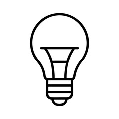 Obraz premium led bulb icon, led bulb line art - simple line art of led bulb, perfect for led bulb logos and icons