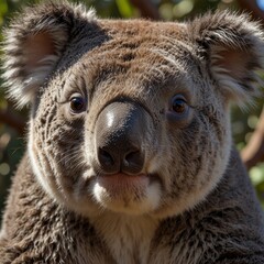 コアラの顔のアップ画像