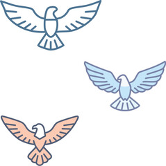 vector illustration of an angel wings