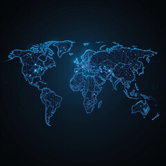 world map  