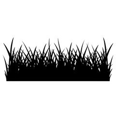 Grass bush illustration silhouette vector vector