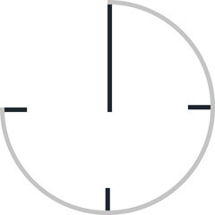 time flat web icon concept