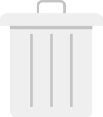 trash bin flat web icon concept