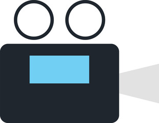 video flat web icon concept