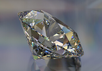 The diamond in close-up