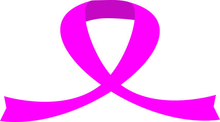 pink aids ribbon symbol icon illustration 