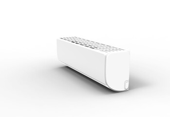 Air Conditioner 1 AC top view with shadow 3d render