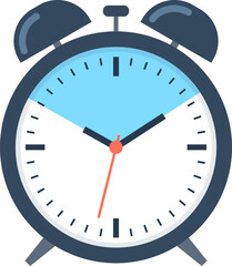 time management flat web icon concept